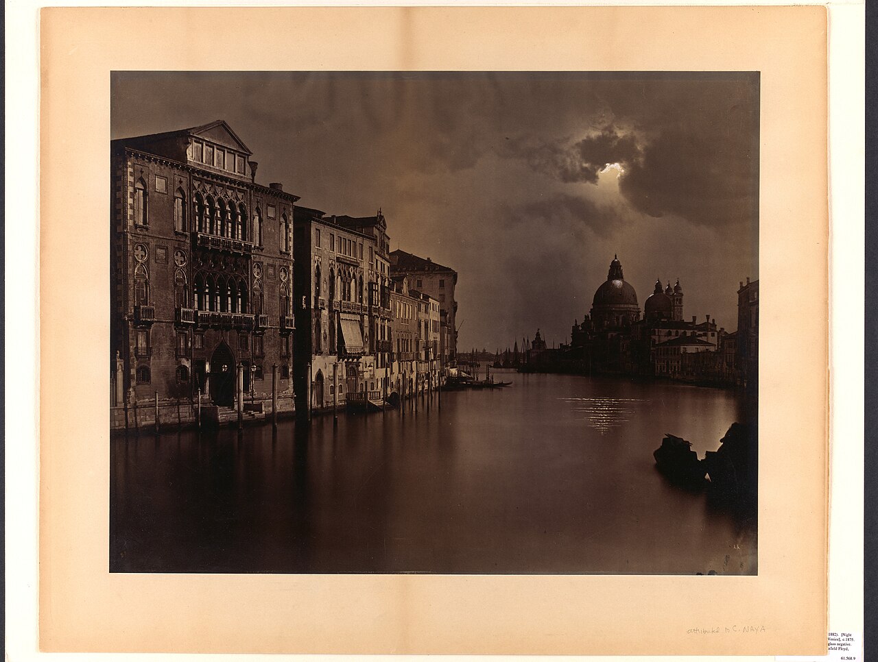 Gran Canal de Venecia de noche
